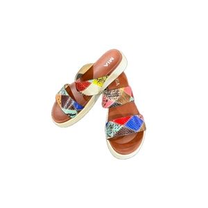 Mia Multicolor Animal Print Slip On Shoes